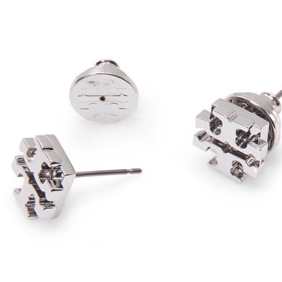 Tory Burch Classic. Kira  Stud Earrings silver - Picture 2 of 6